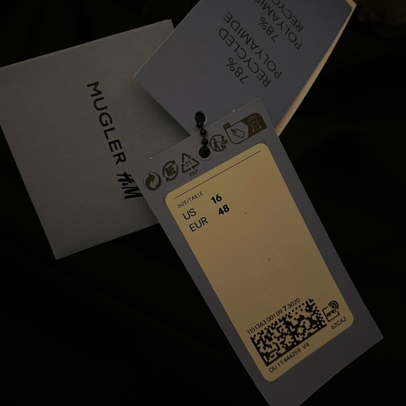 H&M Mugler Jersey Cut-out Pants SIZE 16 - Picture 6 of 6